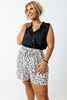 Immagine di PLUS SIZE DALMATION PRINT HIGH WAIST SHORTS